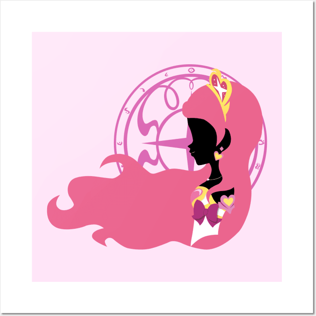 Magical Girl Iris Cameo Wall Art by Spring Heart